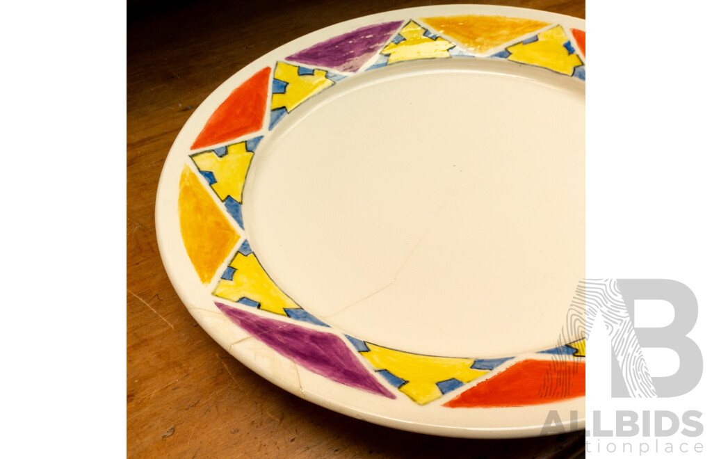 Pair of Round Platters and Another