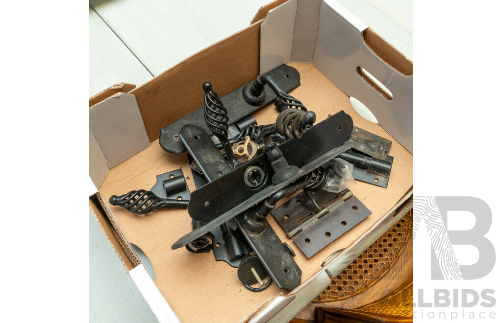 Collection of Reproduction Metal Door Hardware (4)