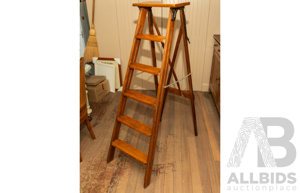 Vintage Timber a Frame Ladder