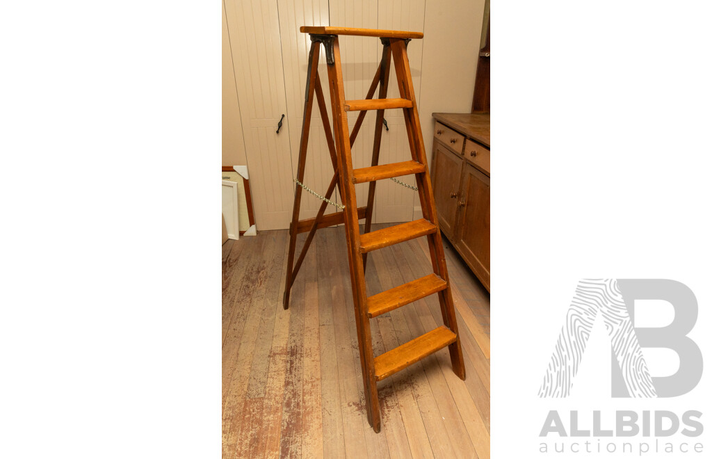 Vintage Timber a Frame Ladder