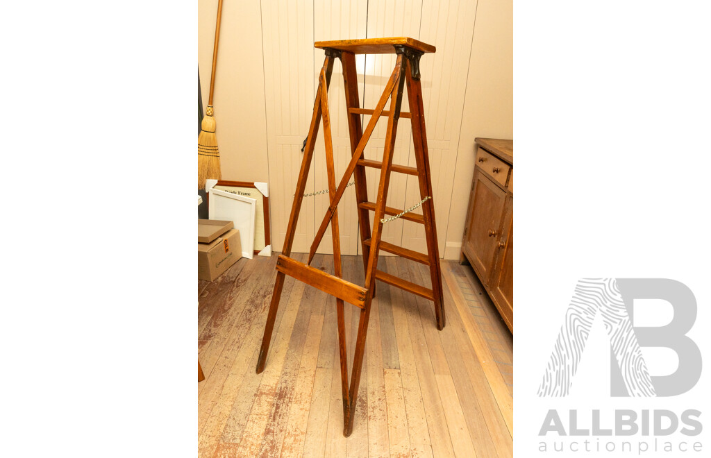 Vintage Timber a Frame Ladder