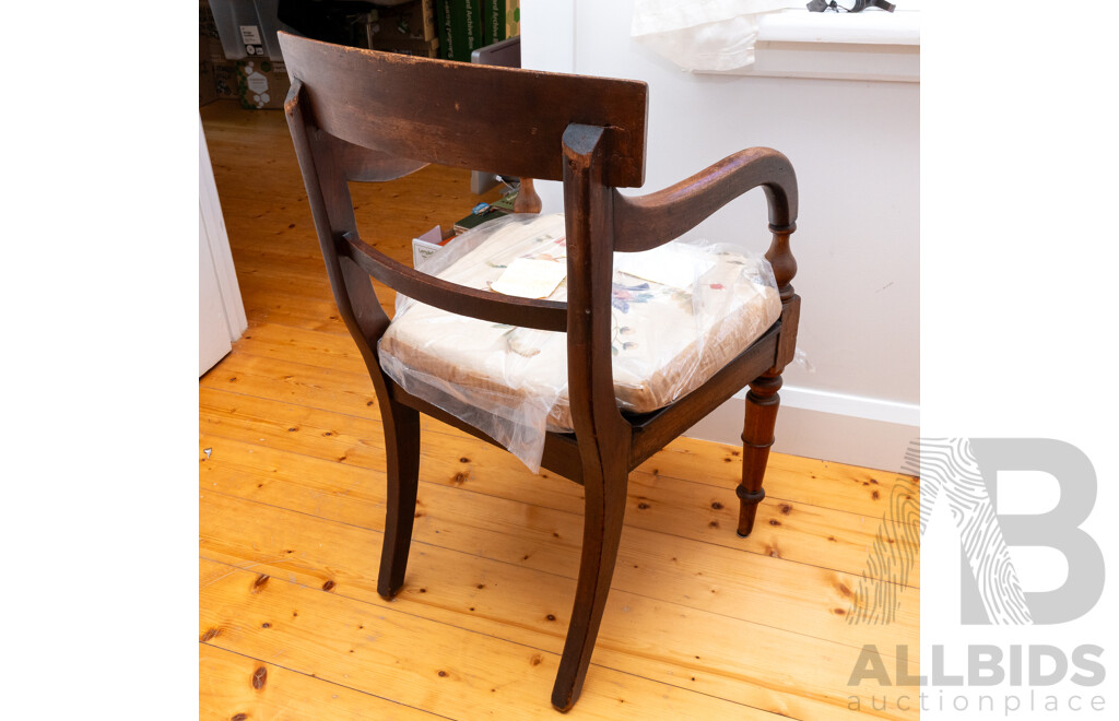 Early Victorian Cedar Over Sized Carver