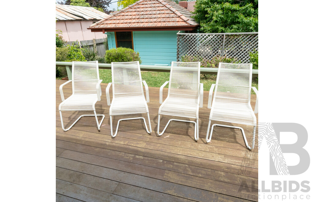 Set of Four Ikea Vasman Canter Lever Carvers