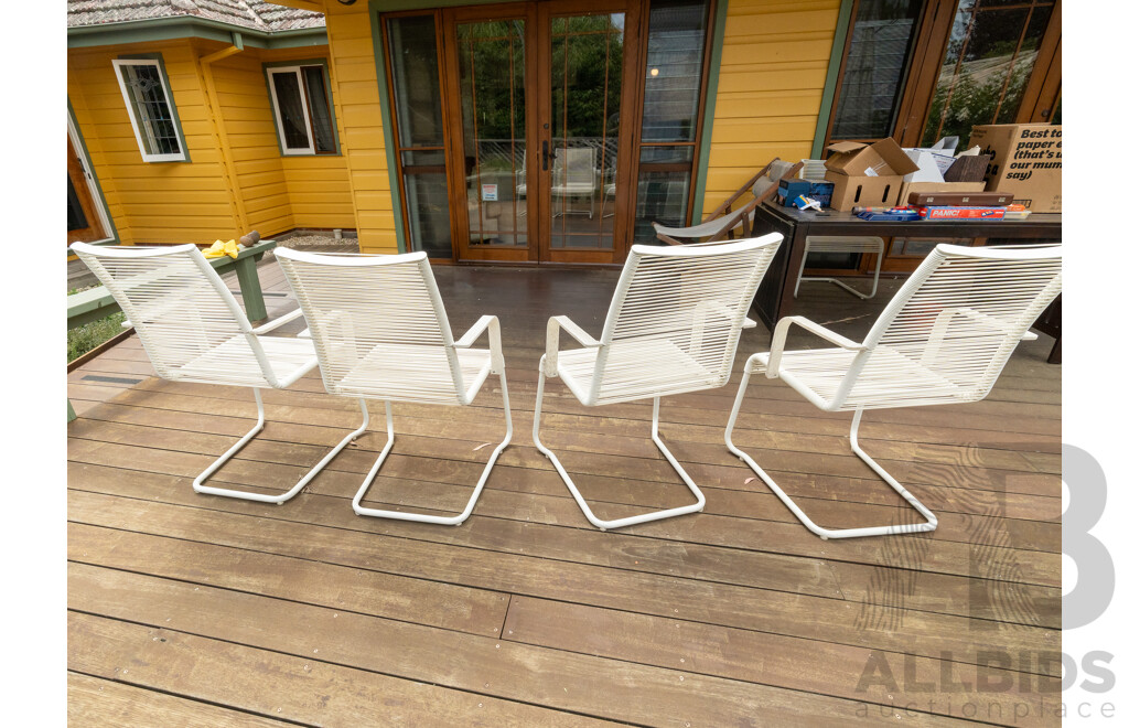 Set of Four Ikea Vasman Canter Lever Carvers