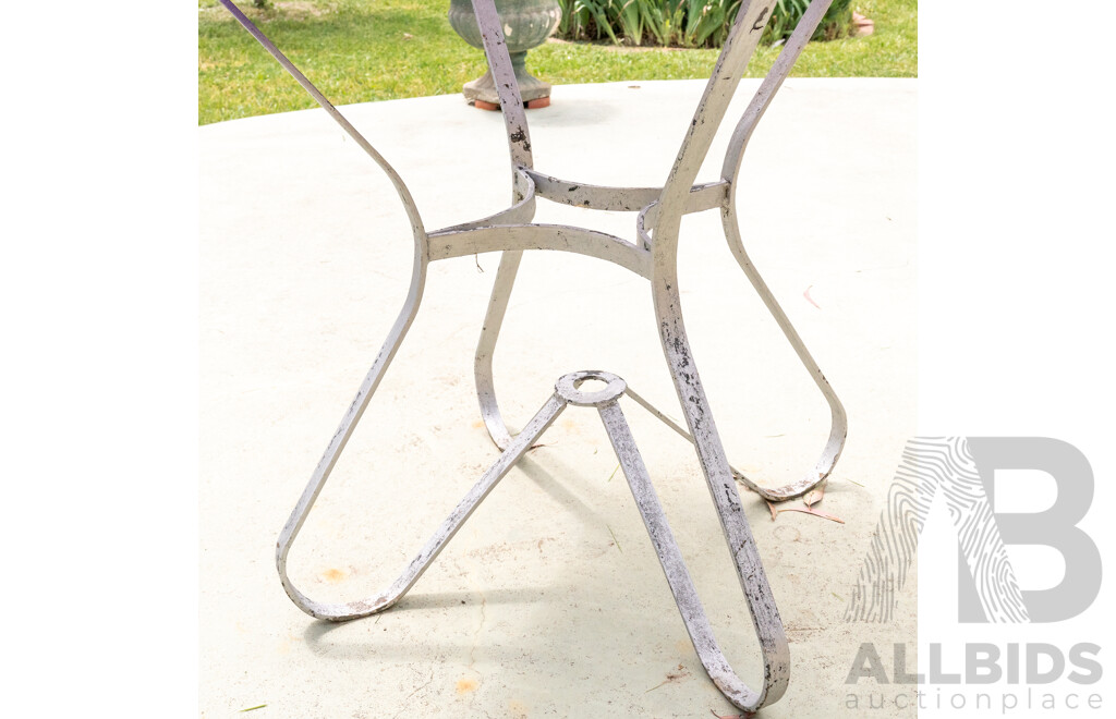 Vintage Timber Top Outdoor Table