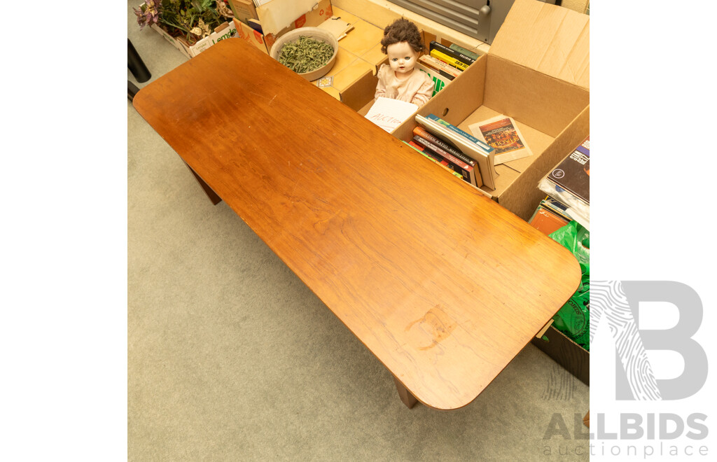 Edwardian Oak Converted Coffee Table