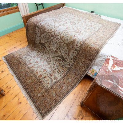 Vintage Persian Kashan in Muted Tones