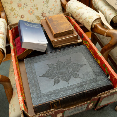 Collection of Antique Bibles Including the Holy Bible, Old and New Testaments, 1848 That Was Presented to Jane Turnbull, 1850