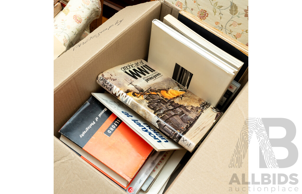 Amazing Lot of Approximately Fifteen Varied Books on Photographers and Photography, Including One Annie Leibovitz [Life Through a Lens] DVD