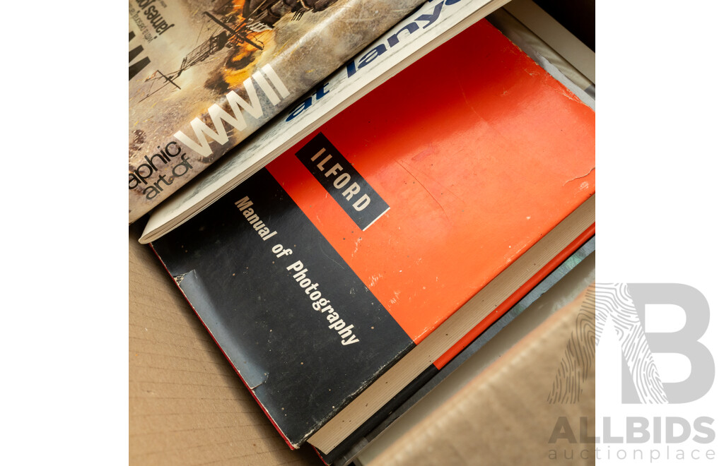 Amazing Lot of Approximately Fifteen Varied Books on Photographers and Photography, Including One Annie Leibovitz [Life Through a Lens] DVD