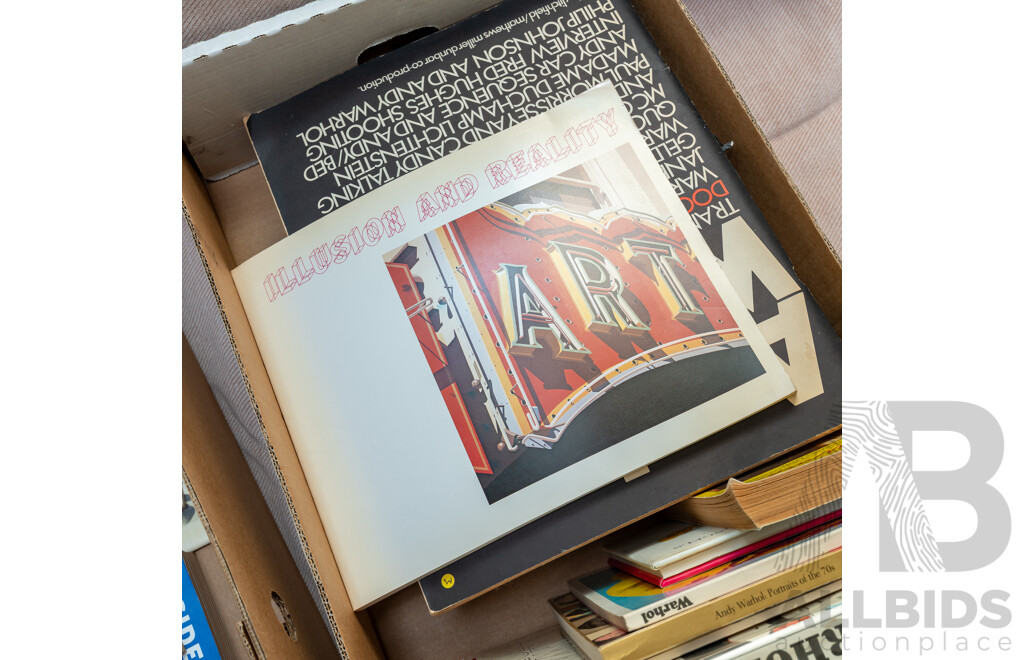 Wonderful Large Collection of Andy Warhol and Other Pop Art Related Artists Books