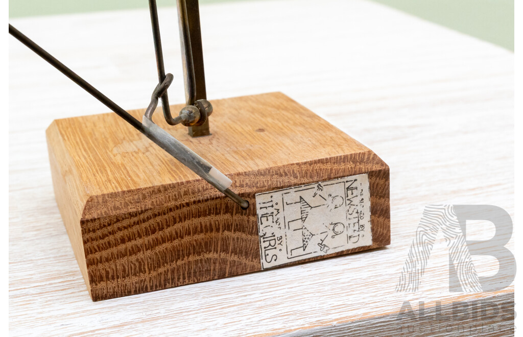 Keith Newstead (20th Century, British, 1956-2020), Icarus Flies Undone, Absolutely Wonderful Unique Pressed Metal & Wood Artwork, 28 cm (approx Height)