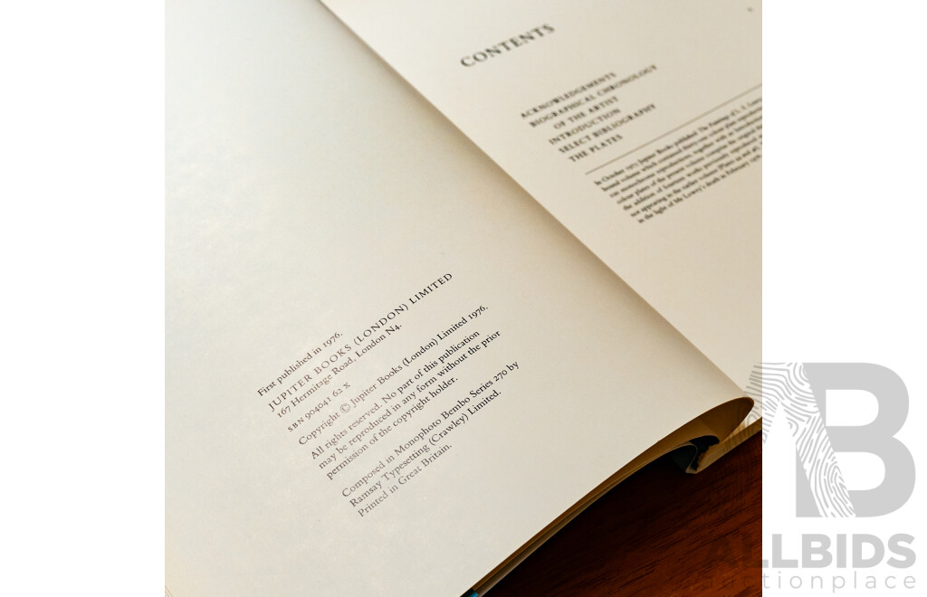 Amazing Vintage Selected Paintings of L.S. Lowry, Jupiter Books, 1976 Edition