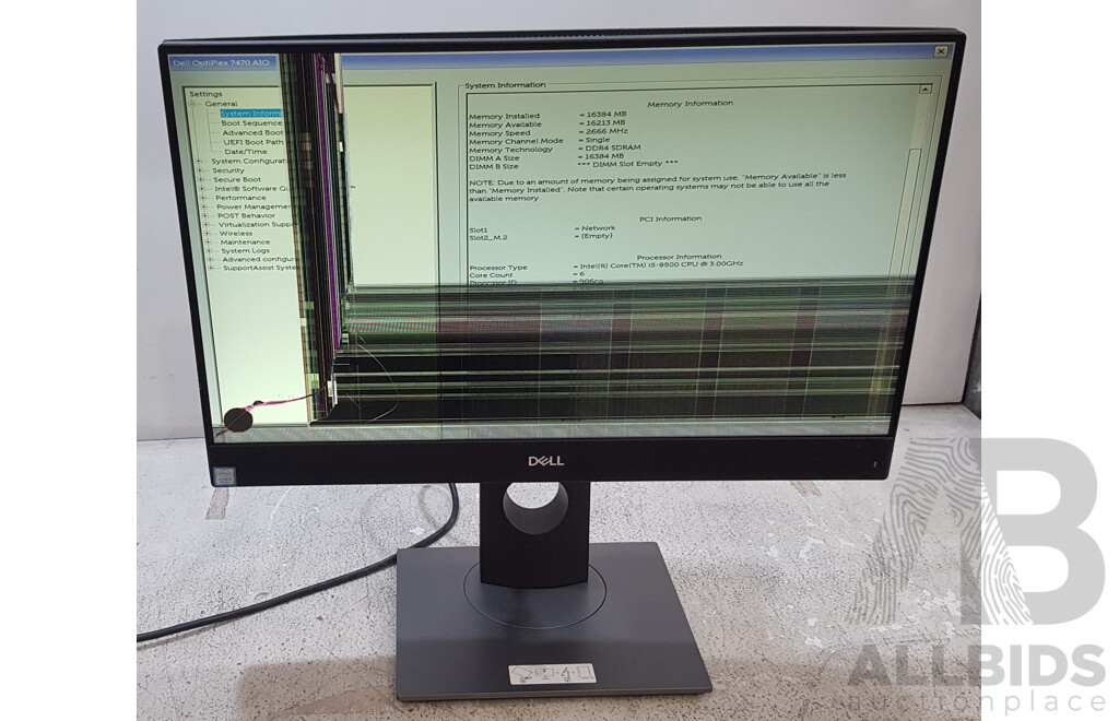 Dell OptiPlex 7470 AIO Intel Core i5 (9500) 3.00GHz-4.40GHz 6-Core CPU 23.8-Inch Touchscreen All-in-One Computer
