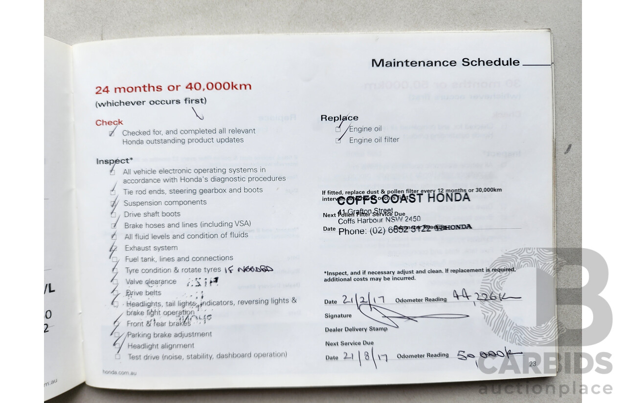 2/2008 Honda Accord VTi Luxury 50 4d Sedan Grey 2.4L