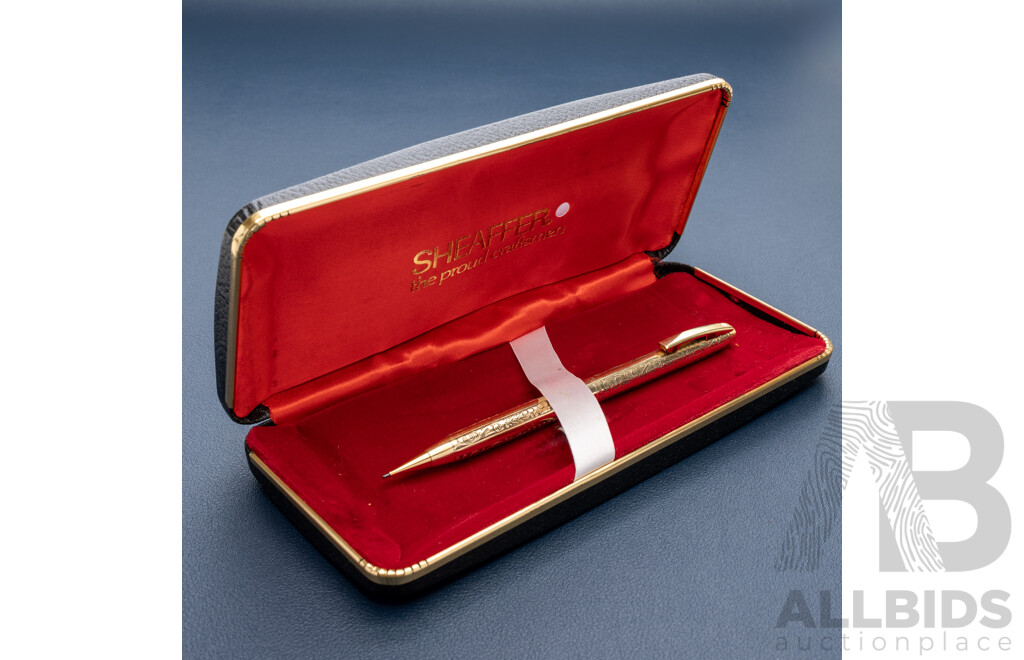 Schaeffer Vintage 12ct Gold Filled Retractable Lead Pencil in Original Presentation Box