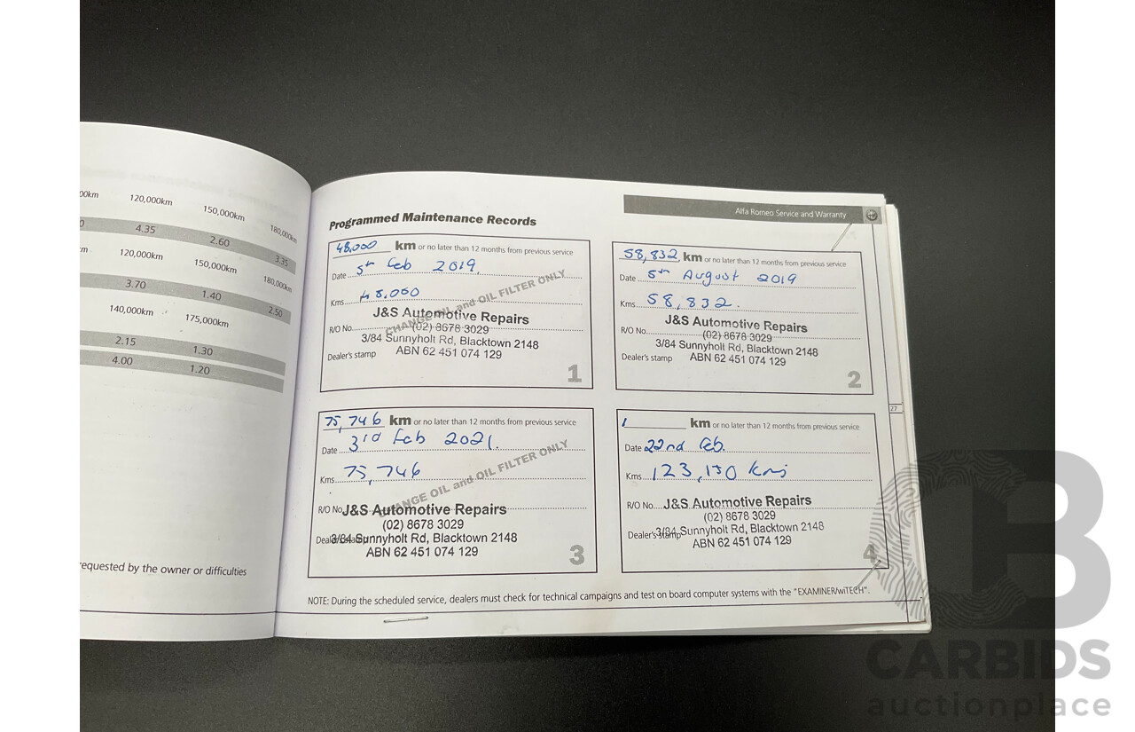 4/2015 Alfa Romeo Giulietta Distinctive MY15 5d Hatchback Alfa Red Turbo 1.4L