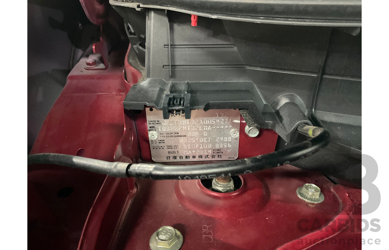 07/2019 Nissan X-Trail ST (4WD) T32 Series II 4d Wagon Ruby Red 2.5L