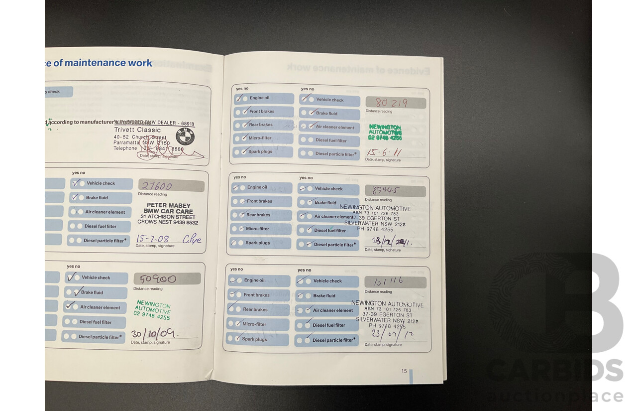 2/2007 BMW 320i Executive E90 4d Sedan Monaco Blue 2.0L