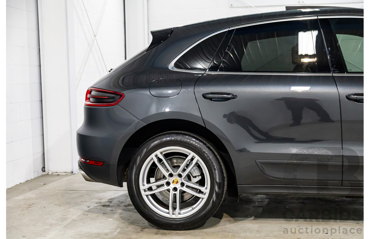 04/2017 Porsche Macan S (AWD) MY17 4d Wagon Volcano Grey Metallic Turbo V6 3.0L