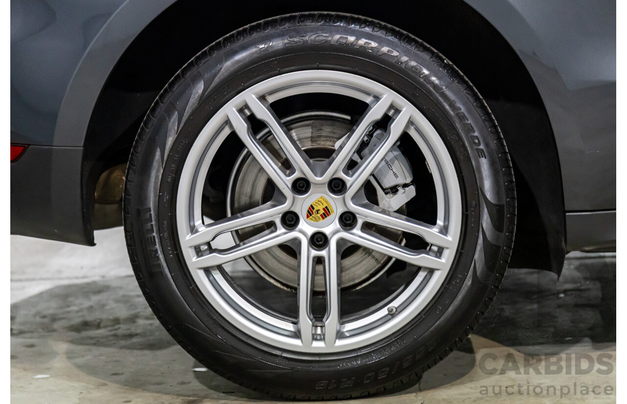 04/2017 Porsche Macan S (AWD) MY17 4d Wagon Volcano Grey Metallic Turbo V6 3.0L