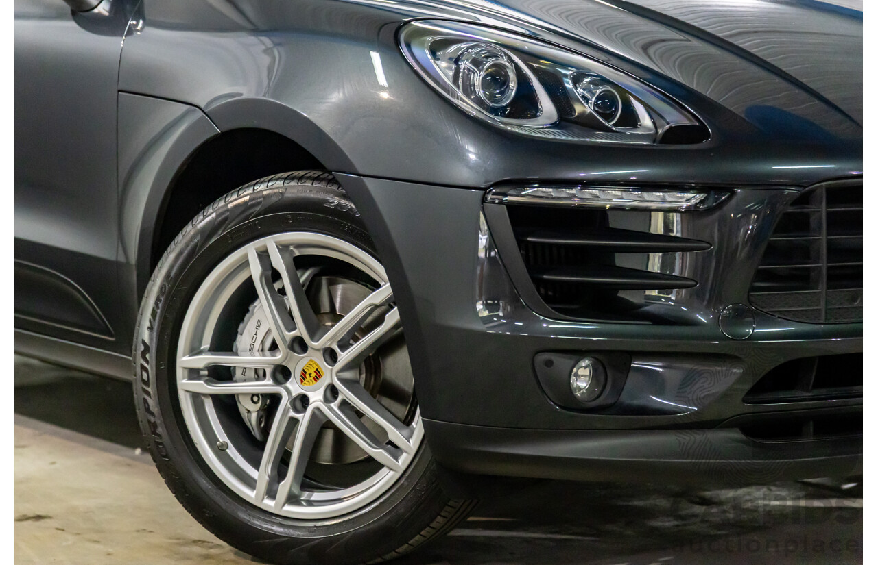 04/2017 Porsche Macan S (AWD) MY17 4d Wagon Volcano Grey Metallic Turbo V6 3.0L