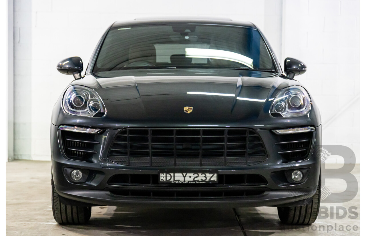 04/2017 Porsche Macan S (AWD) MY17 4d Wagon Volcano Grey Metallic Turbo V6 3.0L