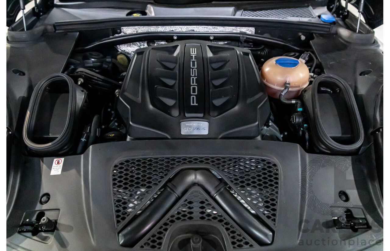 04/2017 Porsche Macan S (AWD) MY17 4d Wagon Volcano Grey Metallic Turbo V6 3.0L