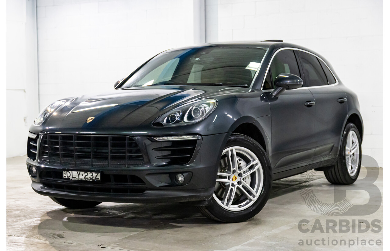 04/2017 Porsche Macan S (AWD) MY17 4d Wagon Volcano Grey Metallic Turbo V6 3.0L