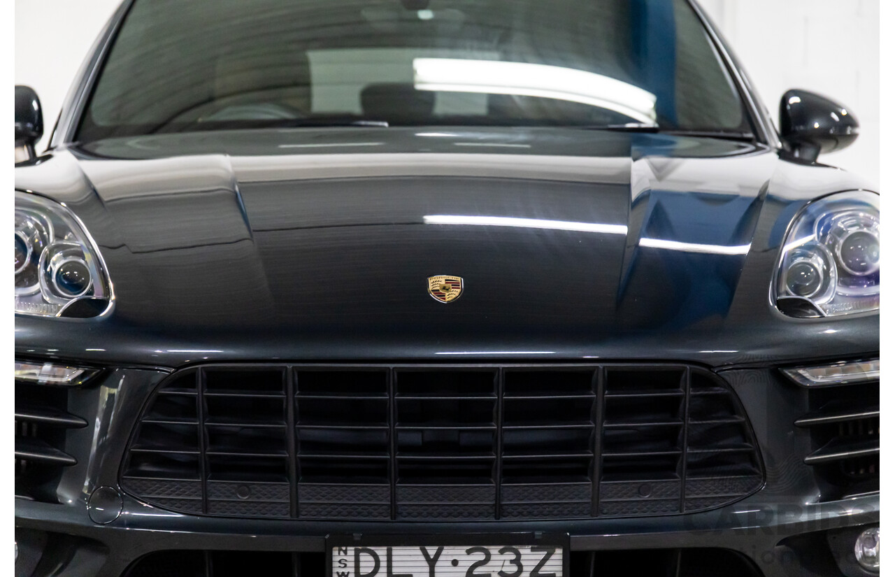 04/2017 Porsche Macan S (AWD) MY17 4d Wagon Volcano Grey Metallic Turbo V6 3.0L