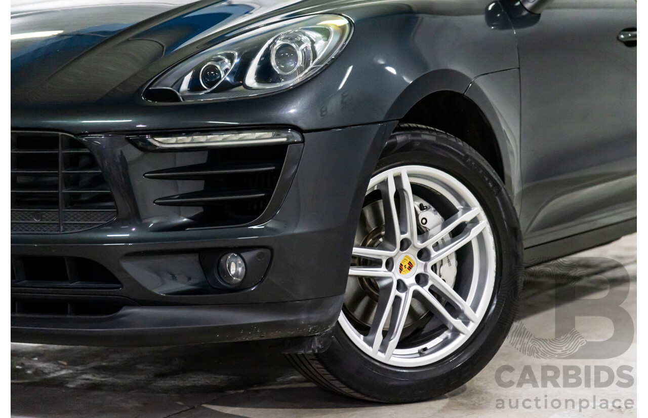 04/2017 Porsche Macan S (AWD) MY17 4d Wagon Volcano Grey Metallic Turbo V6 3.0L