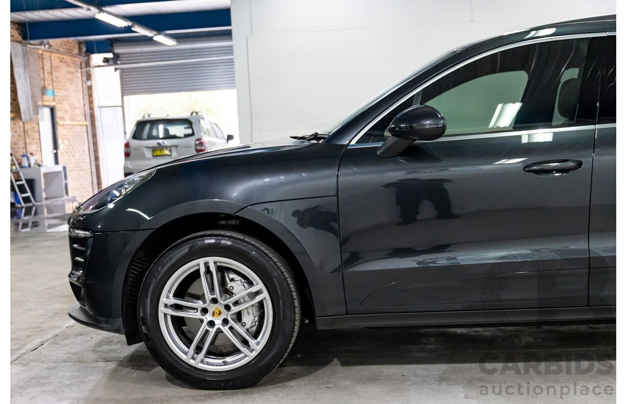 04/2017 Porsche Macan S (AWD) MY17 4d Wagon Volcano Grey Metallic Turbo V6 3.0L