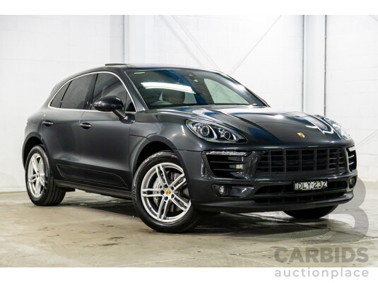 04/2017 Porsche Macan S (AWD) MY17 4d Wagon Volcano Grey Metallic Turbo V6 3.0L