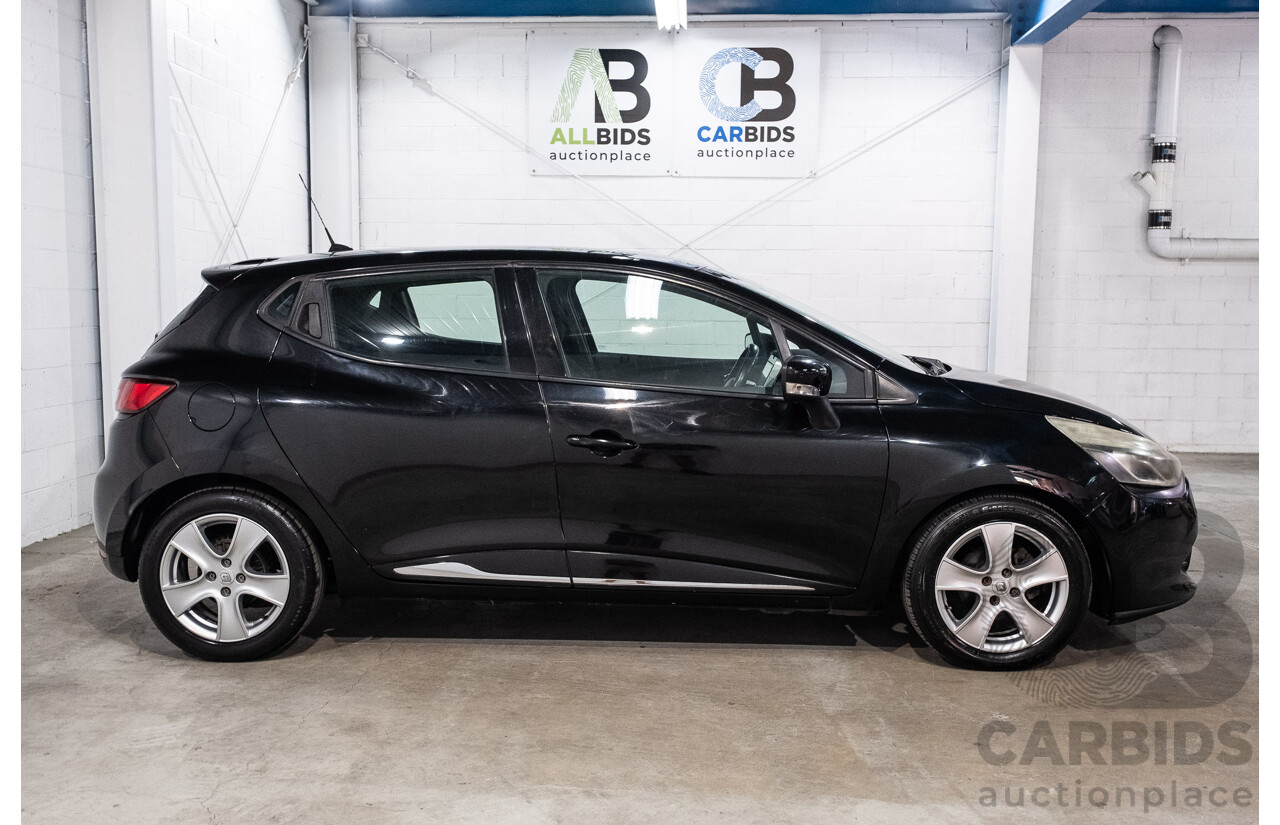 4/2014 Renault Clio Expression X98 5d Hatchback Diamond Black Turbo 1.2L