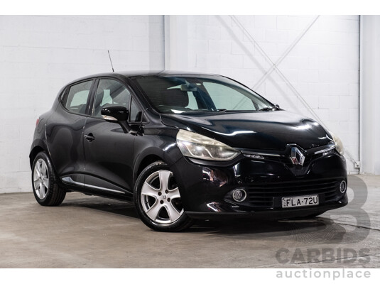 4/2014 Renault Clio Expression X98 5d Hatchback Diamond Black Turbo 1.2L