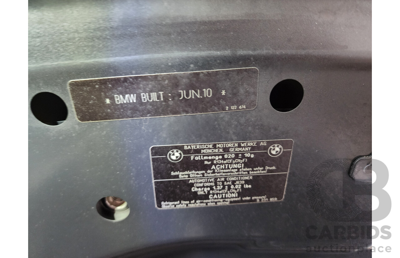 9/2010 Bmw X1 Xdrive 23d E84 4d Wagon Black 2.0L