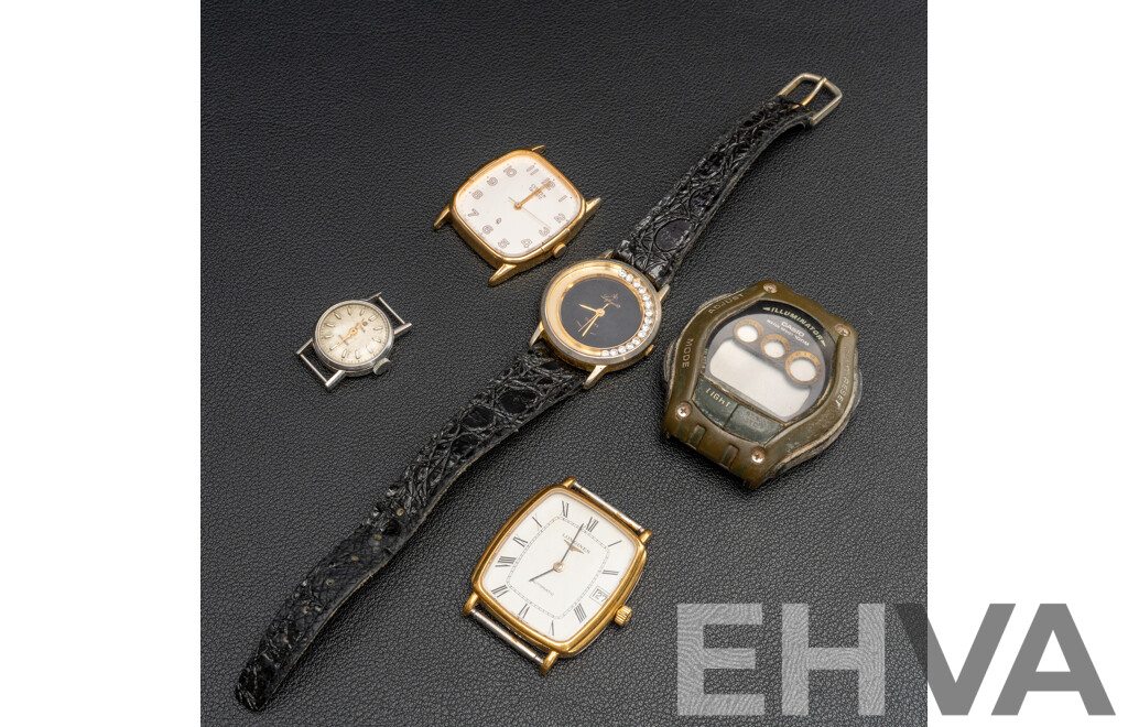 Collection of Vintage Watches Including Longines & Cyma - No Bands