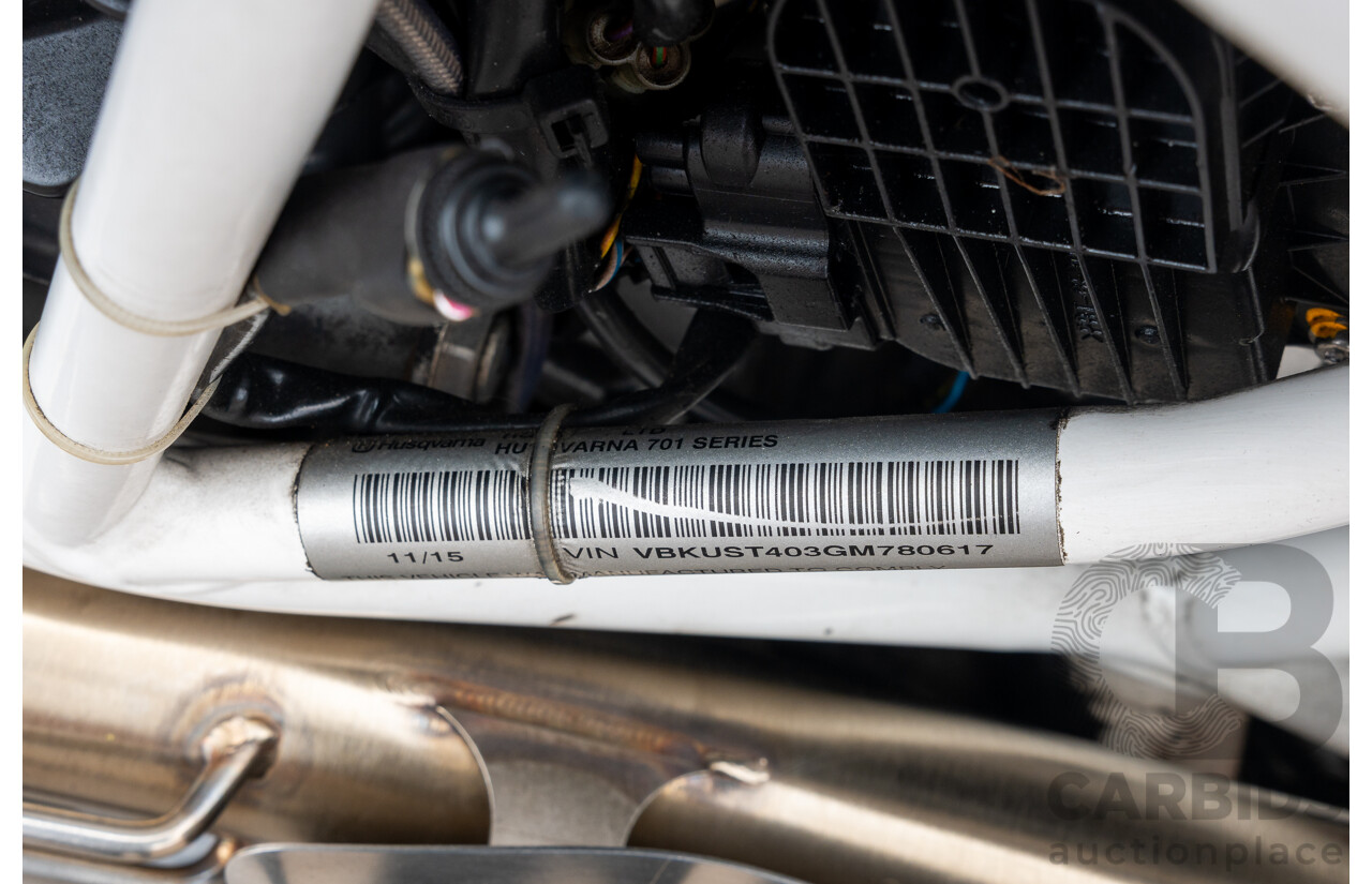 11/2015 Husqvarna 701 Supermoto Motorcycle 692cc