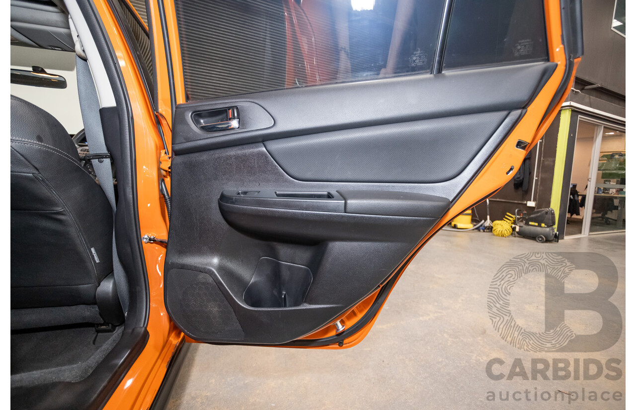 03/2015 Subaru XV 2.0i-S AWD MY14 4D Wagon Tangerine Orange 2.0L