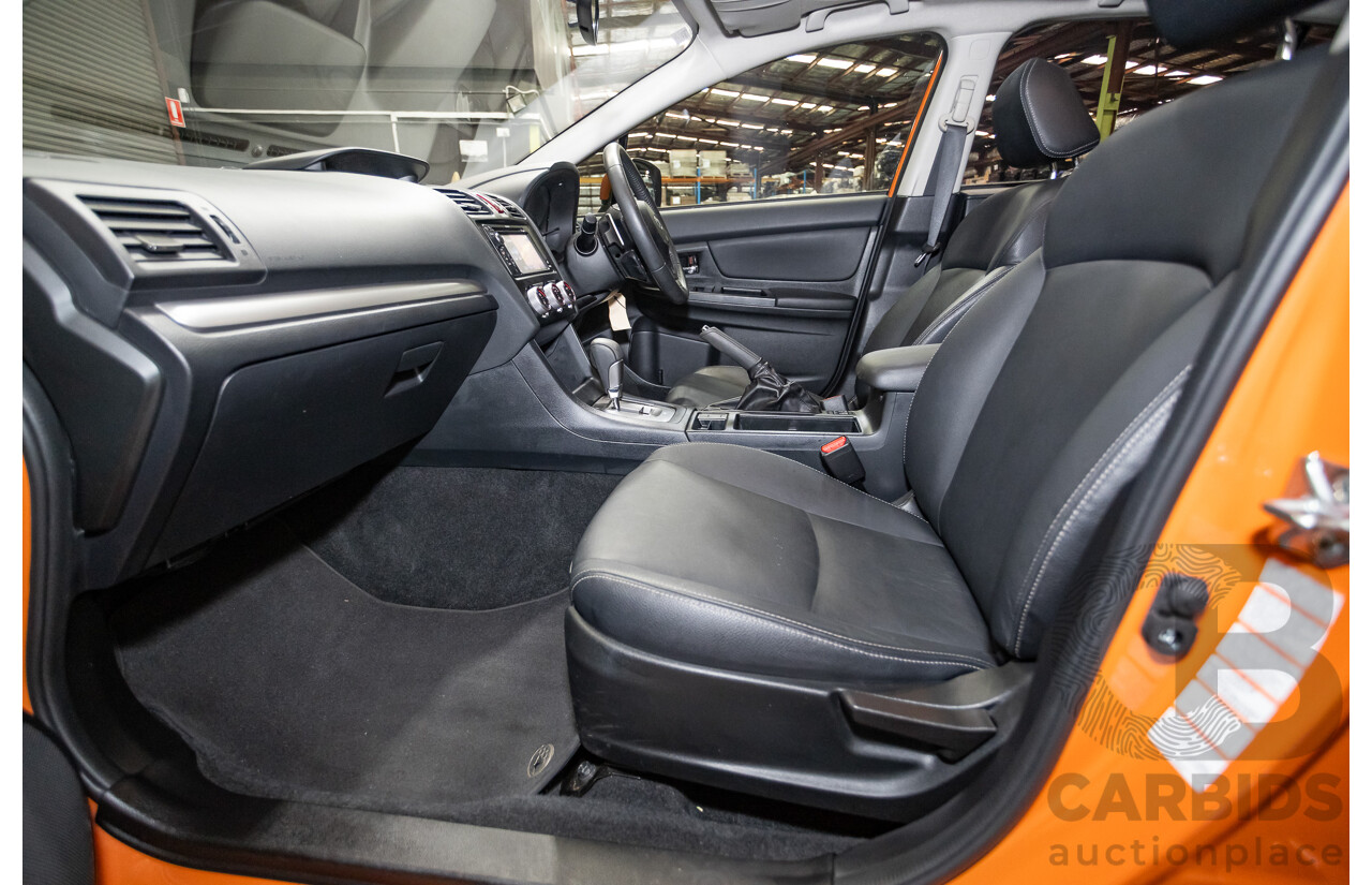 03/2015 Subaru XV 2.0i-S AWD MY14 4D Wagon Tangerine Orange 2.0L