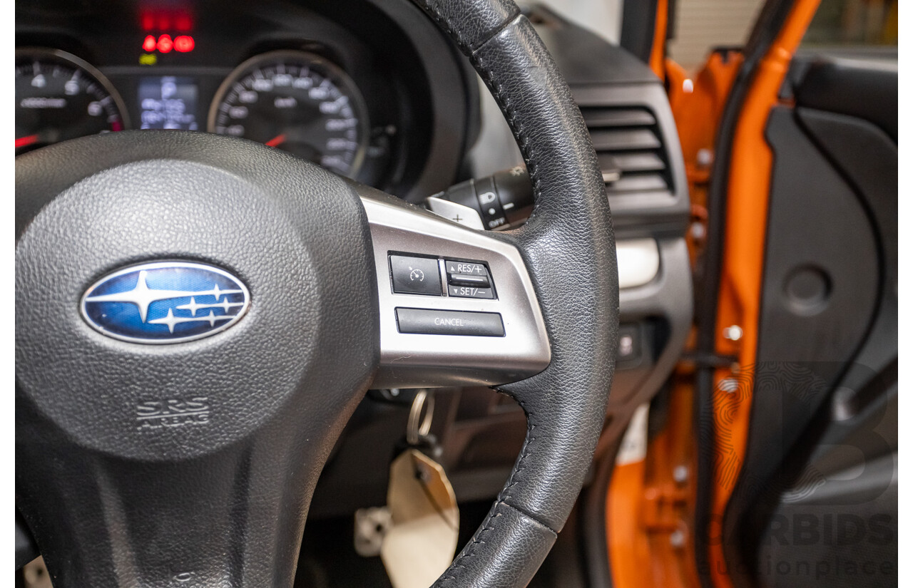 03/2015 Subaru XV 2.0i-S AWD MY14 4D Wagon Tangerine Orange 2.0L