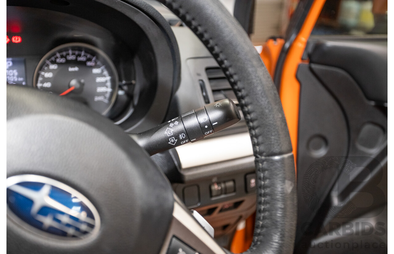 03/2015 Subaru XV 2.0i-S AWD MY14 4D Wagon Tangerine Orange 2.0L