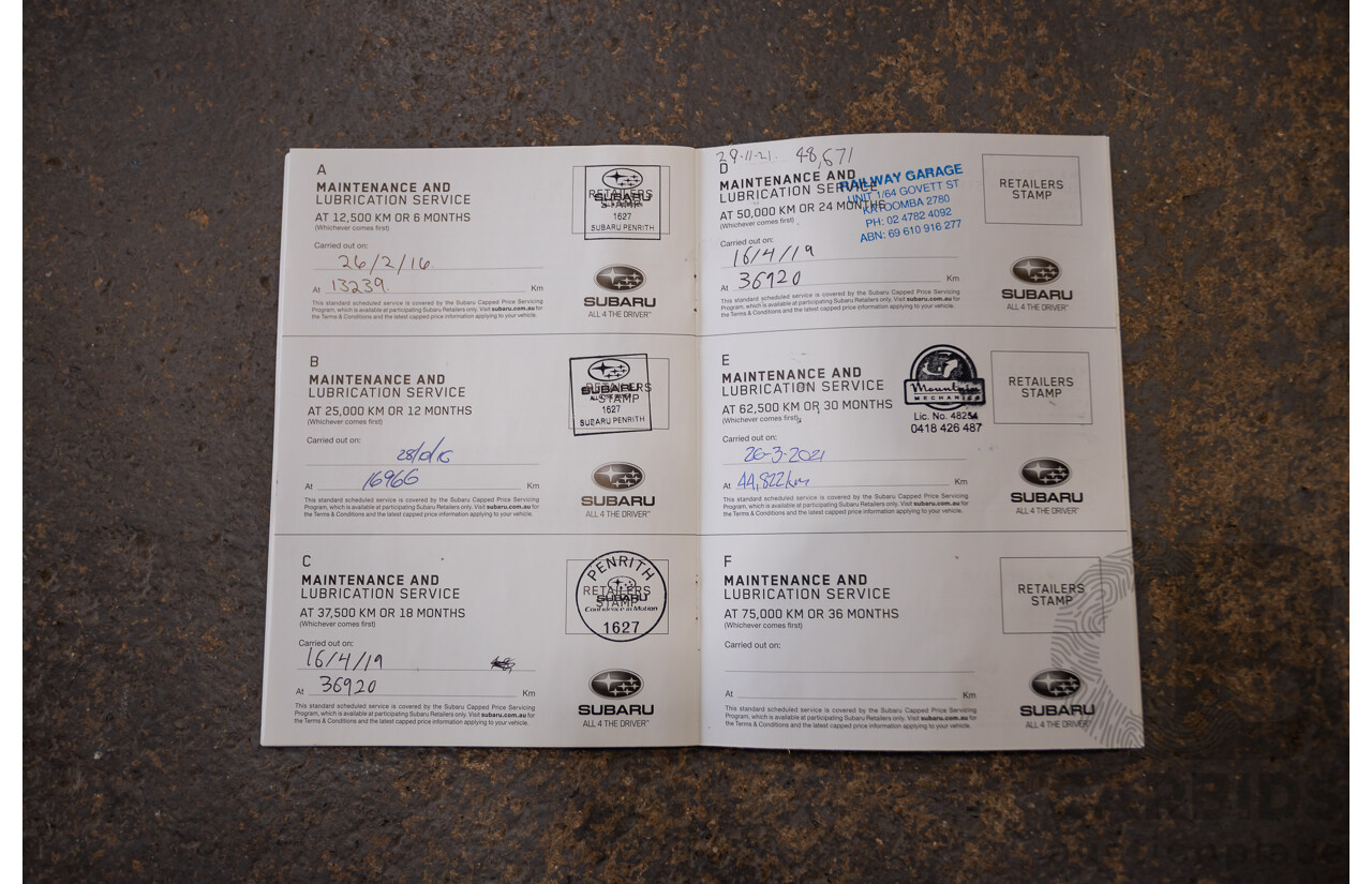 03/2015 Subaru XV 2.0i-S AWD MY14 4D Wagon Tangerine Orange 2.0L