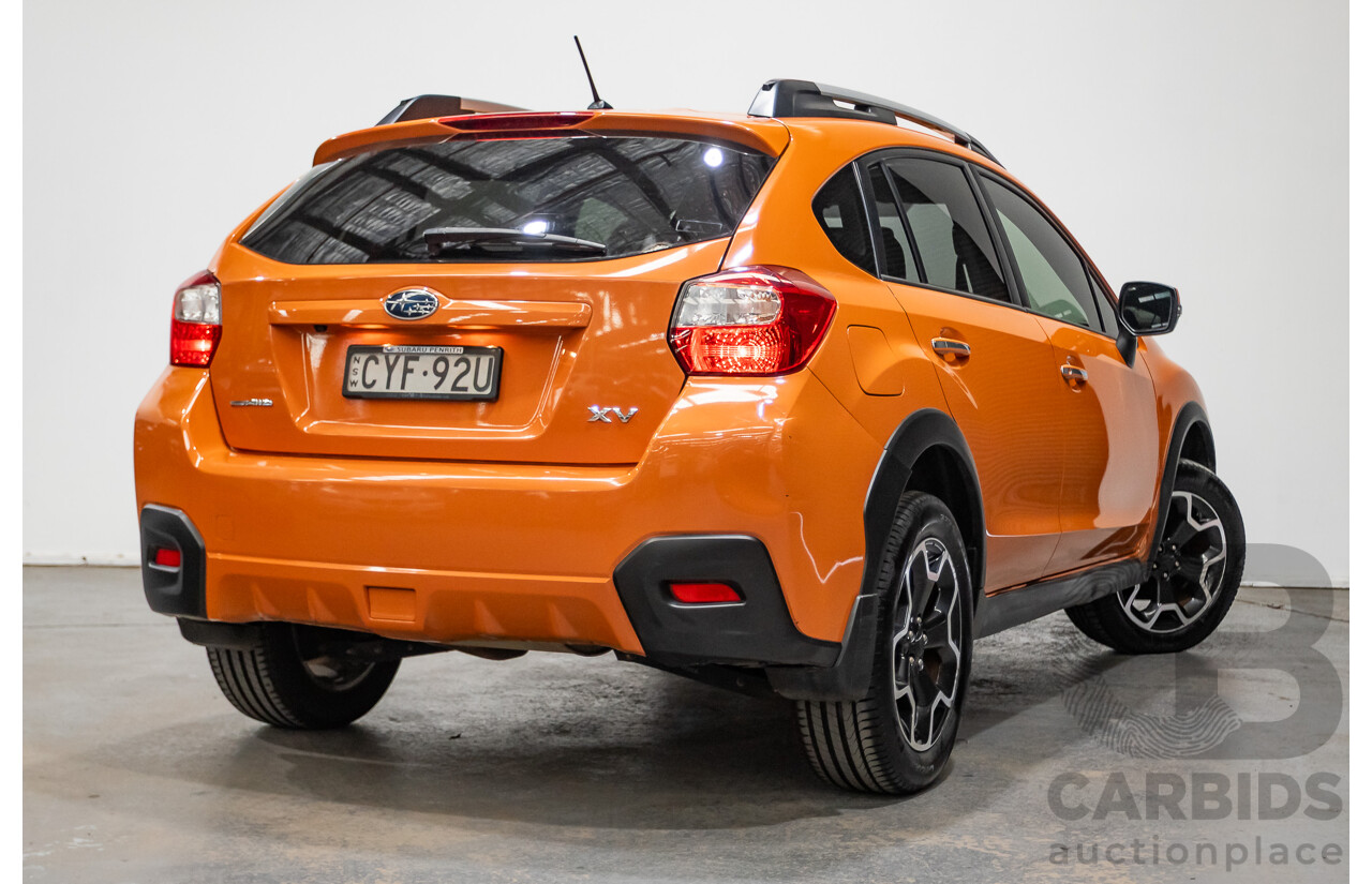 03/2015 Subaru XV 2.0i-S AWD MY14 4D Wagon Tangerine Orange 2.0L