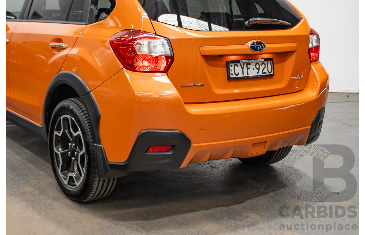 03/2015 Subaru XV 2.0i-S AWD MY14 4D Wagon Tangerine Orange 2.0L