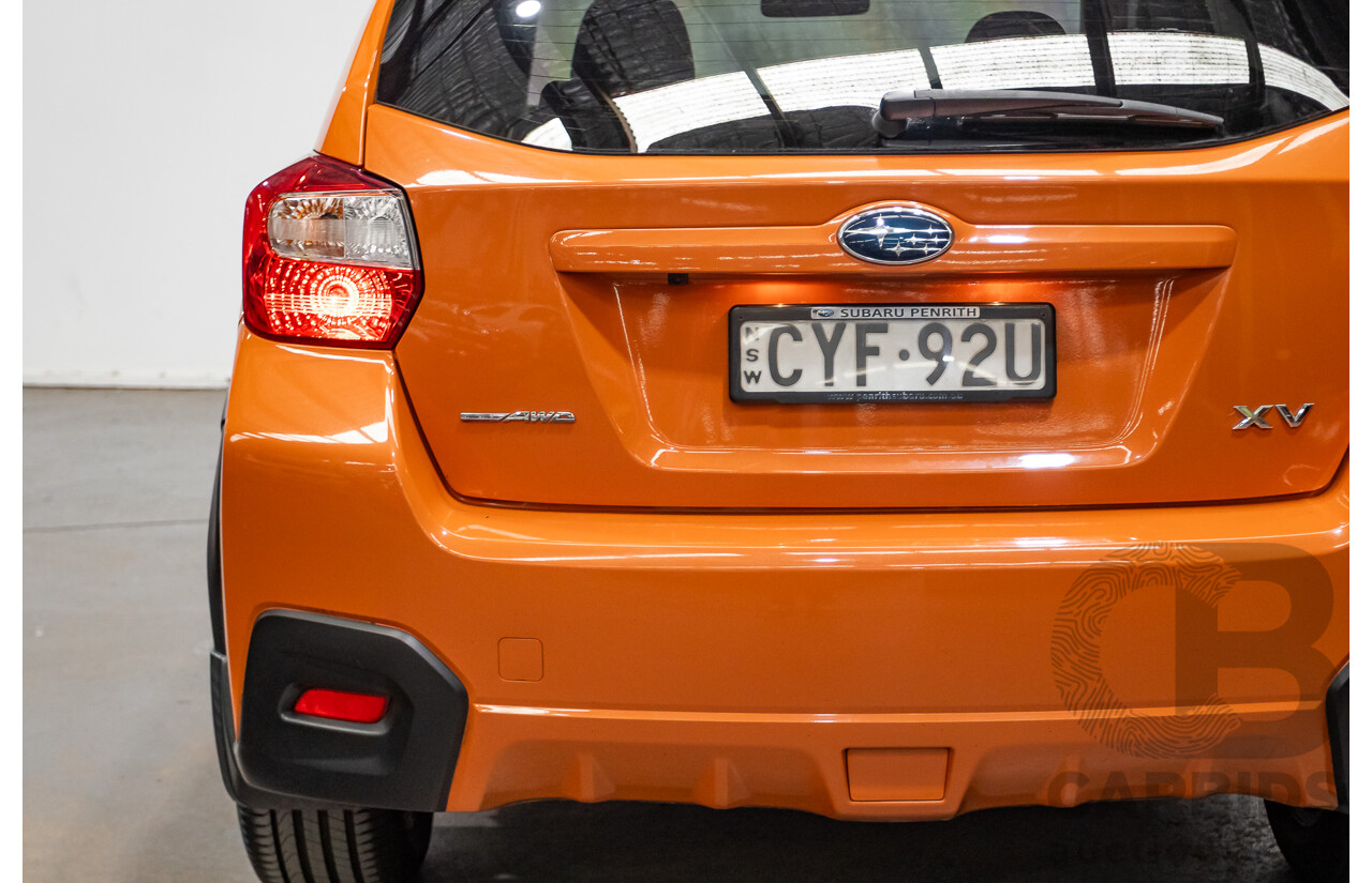 03/2015 Subaru XV 2.0i-S AWD MY14 4D Wagon Tangerine Orange 2.0L