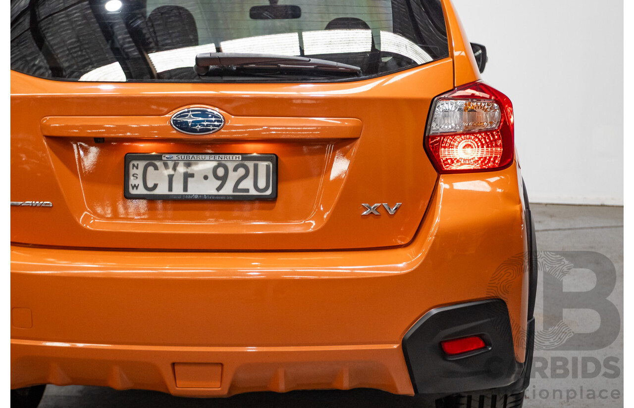 03/2015 Subaru XV 2.0i-S AWD MY14 4D Wagon Tangerine Orange 2.0L