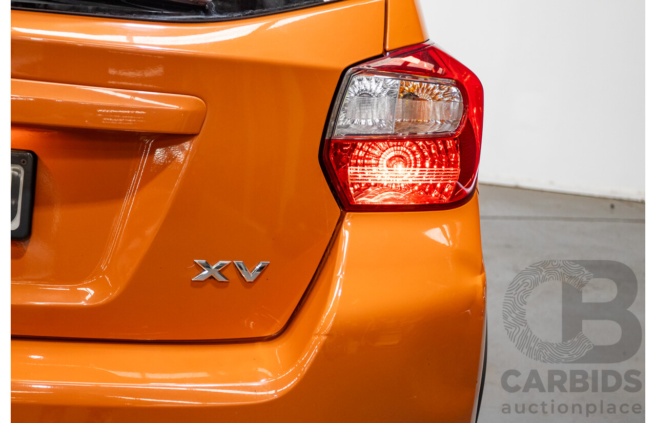 03/2015 Subaru XV 2.0i-S AWD MY14 4D Wagon Tangerine Orange 2.0L