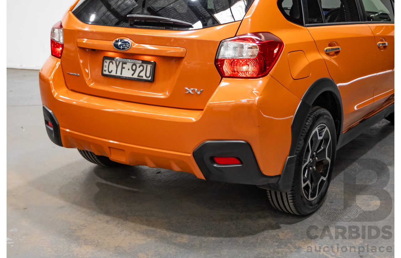 03/2015 Subaru XV 2.0i-S AWD MY14 4D Wagon Tangerine Orange 2.0L