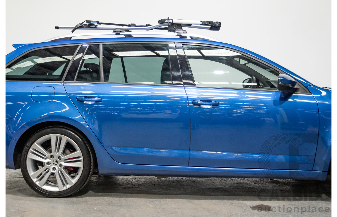 06/2015 Skoda Octavia RS 162 TSI NE MY15 4d Wagon Race Blue Metallic Turbo 2.0L
